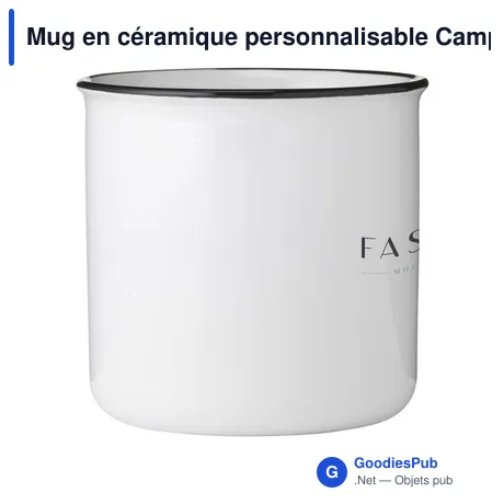 Mug en céramique personnalisable Campfire 320 ml avec logo