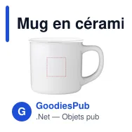 Mug en céramique personnalisable Campfire 320 ml avec logo - Miniature 4