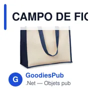 CAMPO DE FIORI Sac de courses en toile jute et - Miniature 11