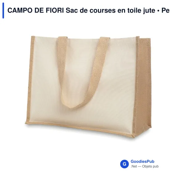 CAMPO DE FIORI Sac de courses en toile jute et - Image 5