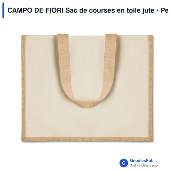 CAMPO DE FIORI Sac de courses en toile jute et - Image 6