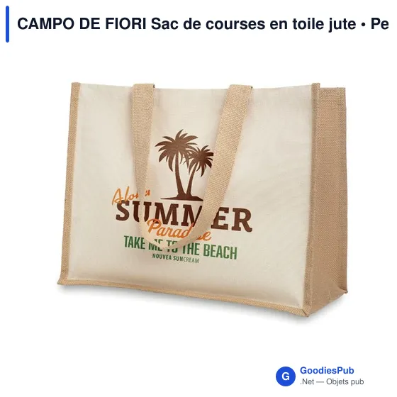CAMPO DE FIORI Sac de courses en toile jute et - Image 7