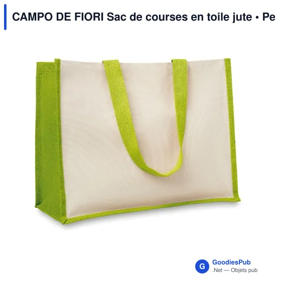CAMPO DE FIORI Sac de courses en toile jute et - Image 9