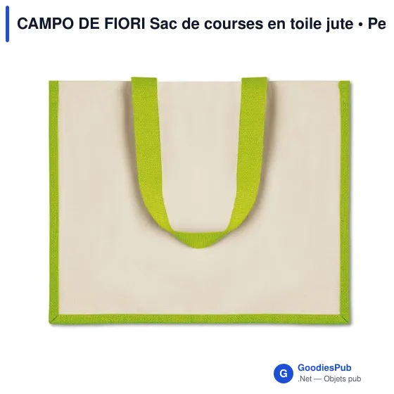CAMPO DE FIORI Sac de courses en toile jute et - Image 10