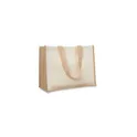 Variante beige - CAMPO DE FIORI Sac de courses en toile jute et