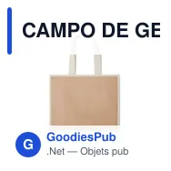 CAMPO DE GELI Sac shopping en toile et jute - Miniature 2
