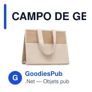 CAMPO DE GELI Sac shopping en toile et jute - Miniature 4