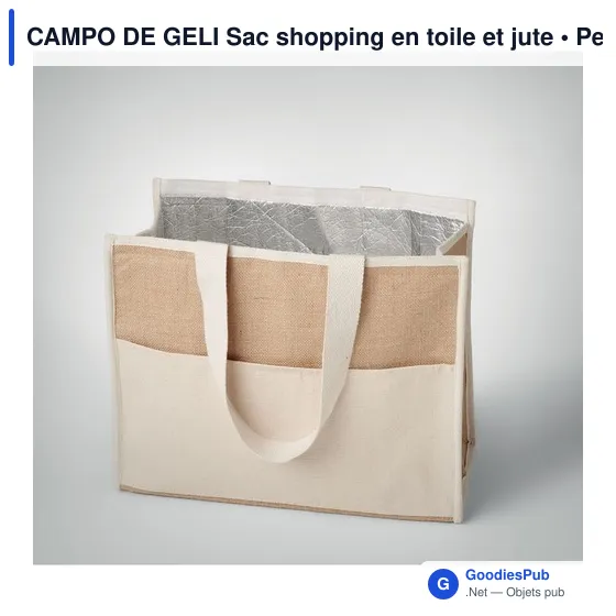 CAMPO DE GELI Sac shopping en toile et jute - Image 7