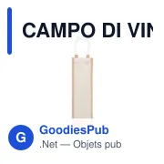 CAMPO DI VINO Sac en jute pour une bouteille - Miniature 4