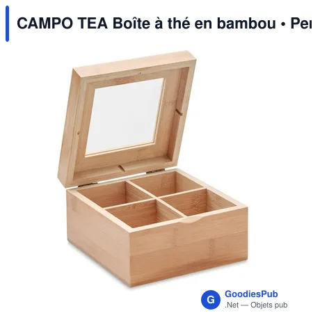 CAMPO TEA Boîte à thé en bambou