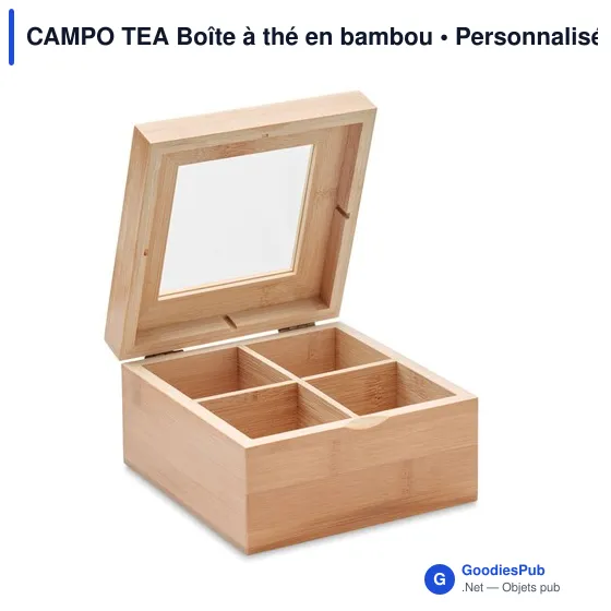 CAMPO TEA Boîte à thé en bambou - Image 1