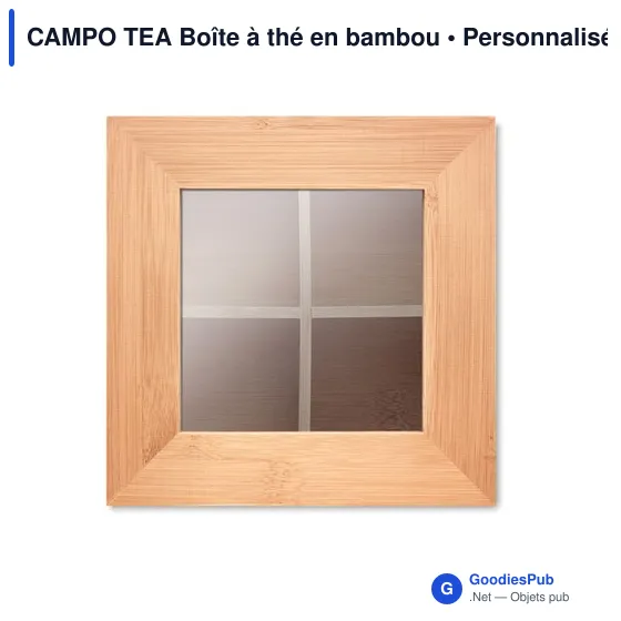 CAMPO TEA Boîte à thé en bambou - Image 3