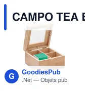 CAMPO TEA Boîte à thé en bambou - Miniature 4