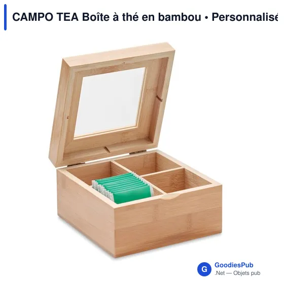 CAMPO TEA Boîte à thé en bambou - Image 4
