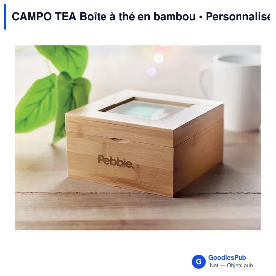 CAMPO TEA Boîte à thé en bambou - Image 5