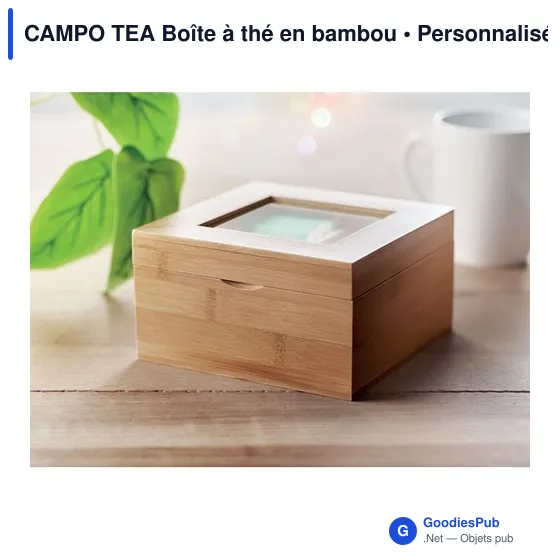 CAMPO TEA Boîte à thé en bambou - Image 6