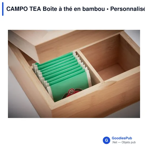 CAMPO TEA Boîte à thé en bambou - Image 7