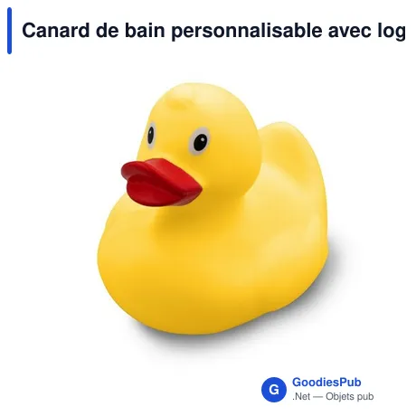 Canard de bain personnalisable avec logo - Alysson