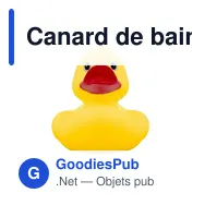 Canard de bain personnalisable avec logo - Alysson - Miniature 2