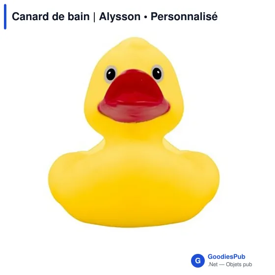 Canard de bain personnalisable avec logo - Alysson - Image 2