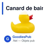 Canard de bain personnalisable avec logo - Alysson - Miniature 3