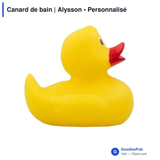 Canard de bain personnalisable avec logo - Alysson - Image 3