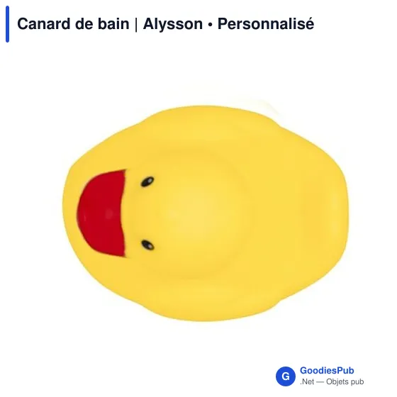 Canard de bain personnalisable avec logo - Alysson - Image 5
