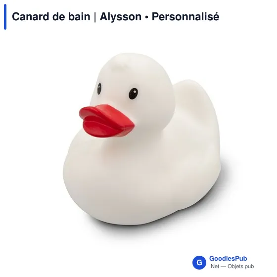 Canard de bain personnalisable avec logo - Alysson - Image 6