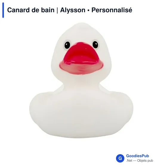 Canard de bain personnalisable avec logo - Alysson - Image 7