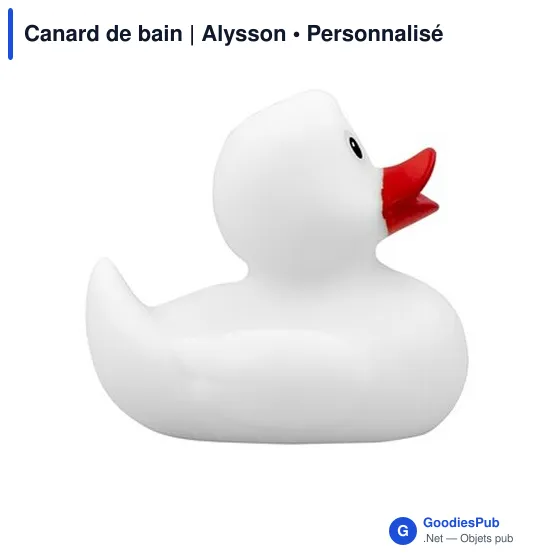 Canard de bain personnalisable avec logo - Alysson - Image 8