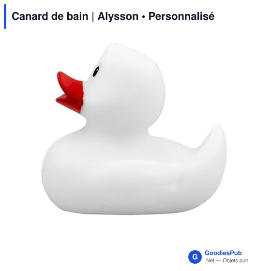 Canard de bain personnalisable avec logo - Alysson - Image 9