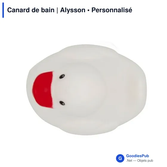 Canard de bain personnalisable avec logo - Alysson - Image 10