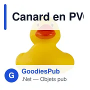 Canard en PVC Mirta - Miniature 1
