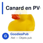 Canard en PVC Mirta - Miniature 3