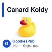 Canard Koldy personnalisable en PVC avec logo pour loisirs - Miniature 2