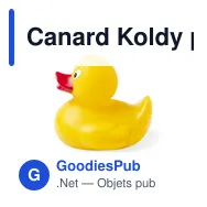 Canard Koldy personnalisable en PVC avec logo pour loisirs - Miniature 12