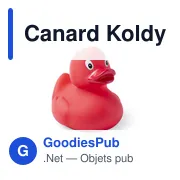 Canard Koldy personnalisable en PVC avec logo pour loisirs - Miniature 5