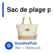 Sac de plage personnalisable Cancun Beachbag avec logo - Miniature 12