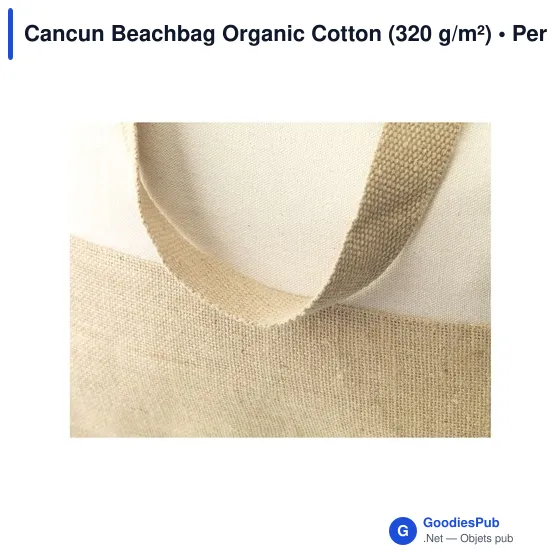 Sac de plage personnalisable Cancun Beachbag avec logo - Image 4