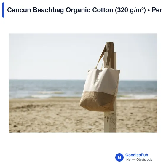 Sac de plage personnalisable Cancun Beachbag avec logo - Image 8