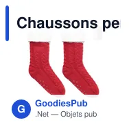 Chaussons personnalisables avec logo pour entreprises - Modèle Canichie - Miniature 1