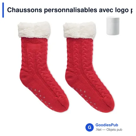 Chaussons personnalisables avec logo pour entreprises - Modèle Canichie