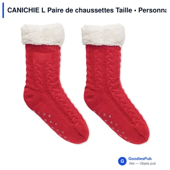 Chaussons personnalisables avec logo pour entreprises - Modèle Canichie - Image 3
