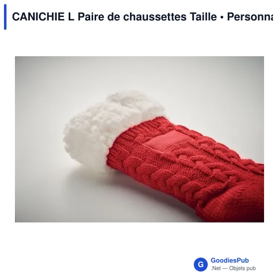 Chaussons personnalisables avec logo pour entreprises - Modèle Canichie - Image 5