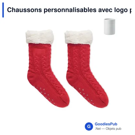 Chaussons personnalisables avec logo pour entreprises