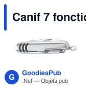 Canif 7 fonctions en acier inoxydable Aiden - Miniature 1