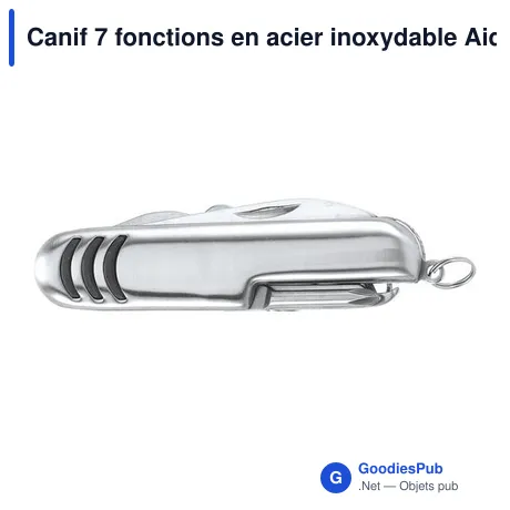 Canif 7 fonctions en acier inoxydable Aiden
