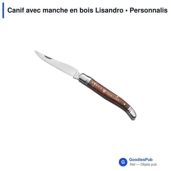 Canif avec manche en bois Lisandro - Image 2