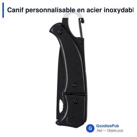 Canif personnalisable en acier inoxydable avec logo - modèle Anne
