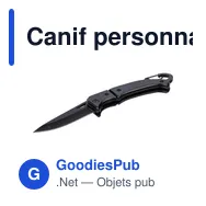 Canif personnalisable en acier inoxydable avec logo - modèle Anne - Miniature 6